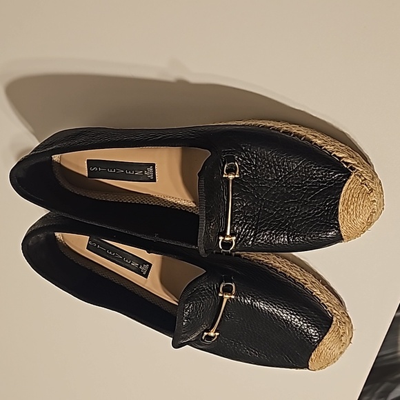 Steven By Steve Madden Womens Ellaine Leather Espadrilles Black Size 9.5M - Picture 2 of 9